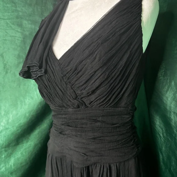 TADASHI Collection Silk Dress & Scarf Set - Size 12 - Picture 2 of 8